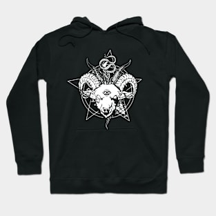 Baphomet Pentagramm Mind's Eye Goat Occult Hoodie